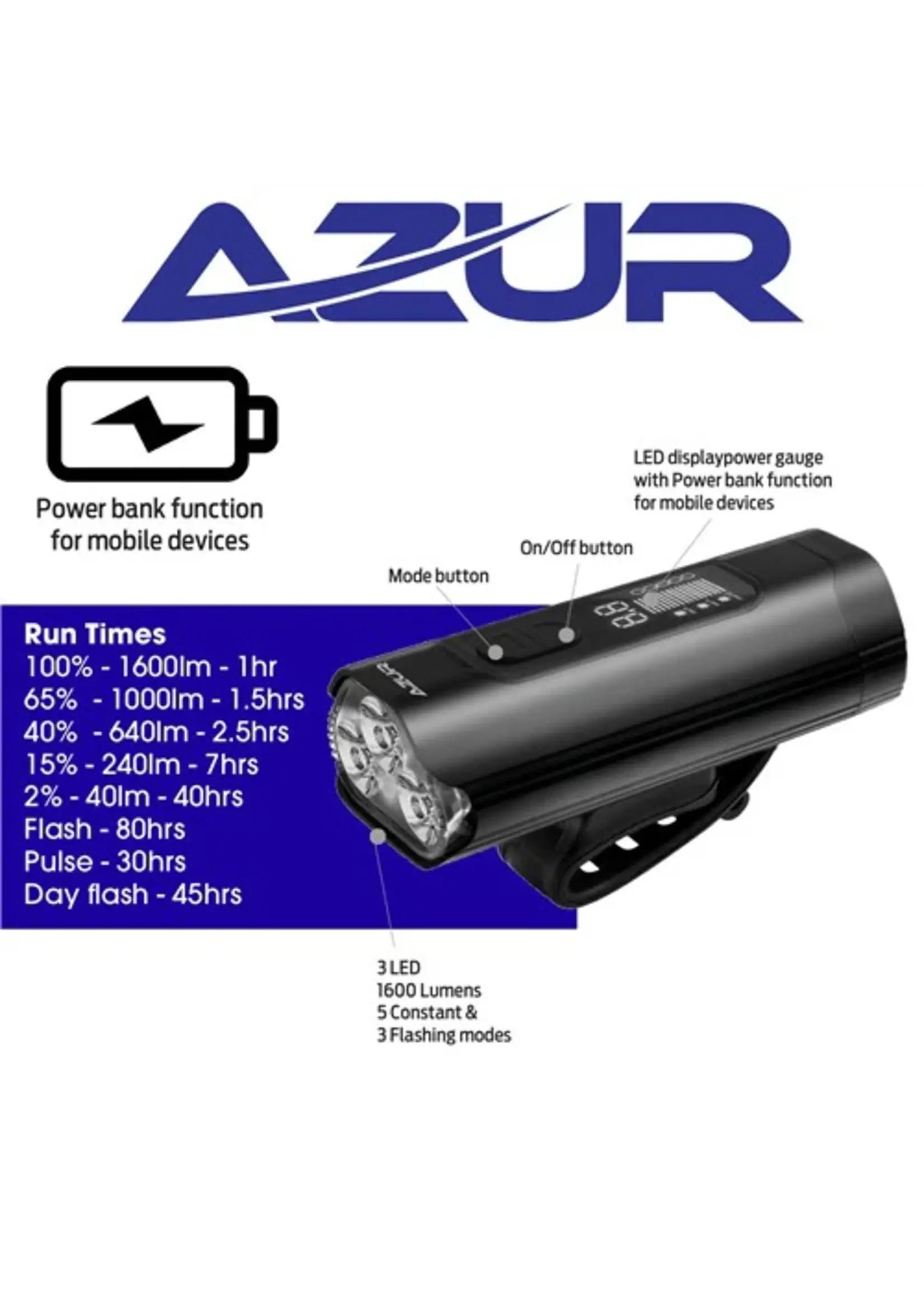 Azur AZUR Bike Lights