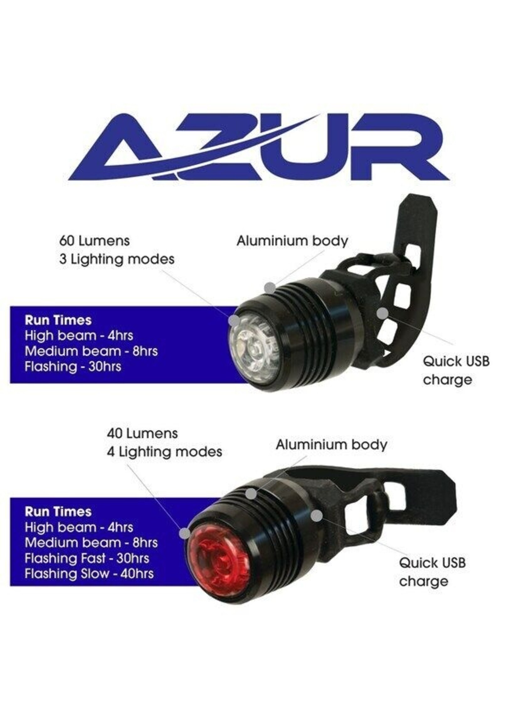 Azur AZUR Bike Lights