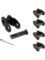 BPW OFFSET LINK - For 1/2" x 1/8" Chain, One Pitch (Half Link), BLACK (Sold Individually) (YBN)