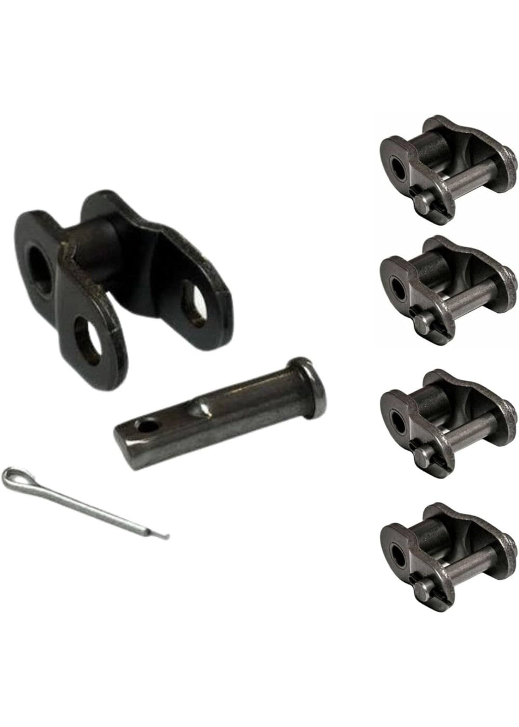 BPW OFFSET LINK - For 1/2" x 1/8" Chain, One Pitch (Half Link), BLACK (Sold Individually) (YBN)