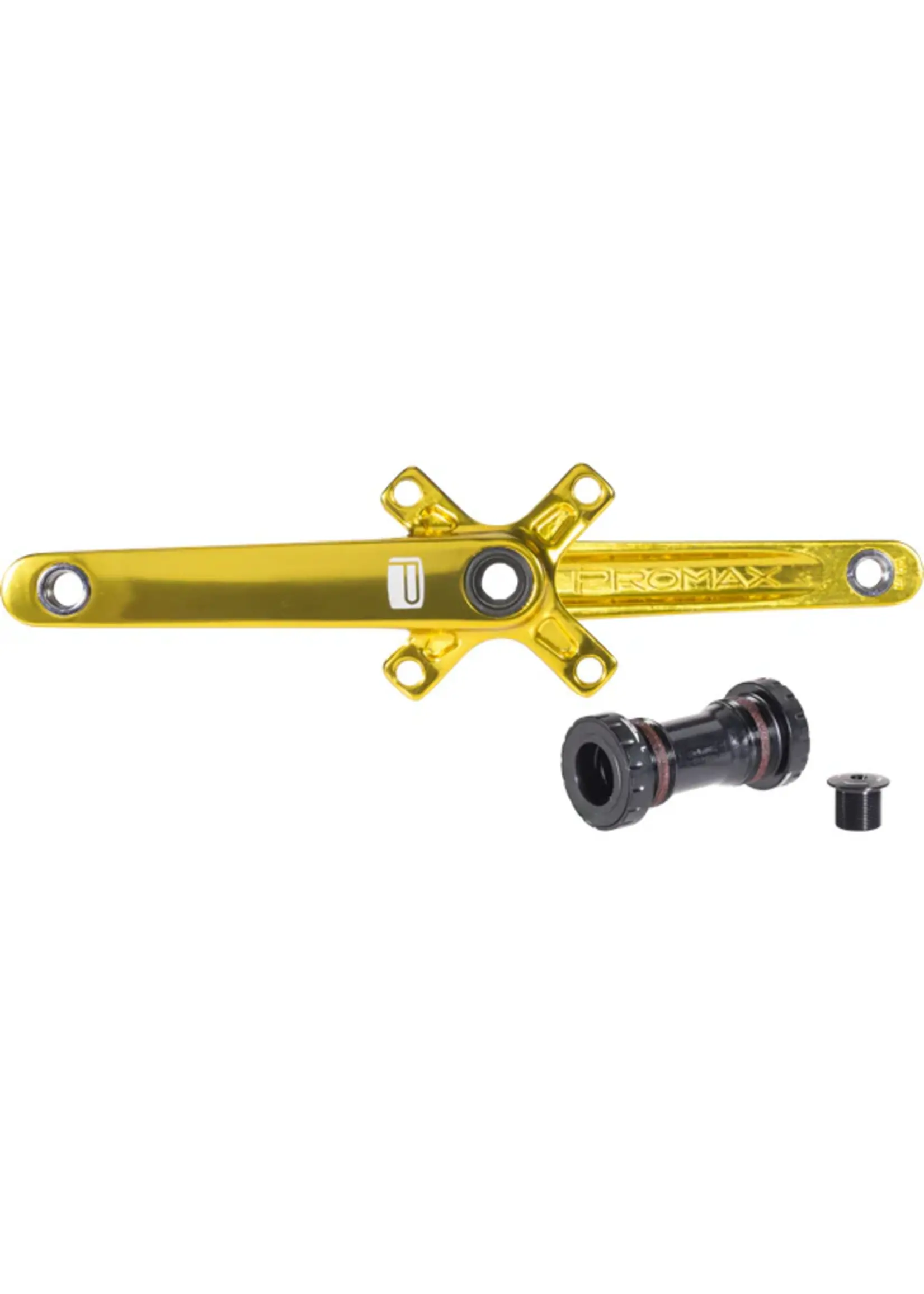 Promax PROMAX Crank Set 165 x 24mm Alloy Euro BB Gold