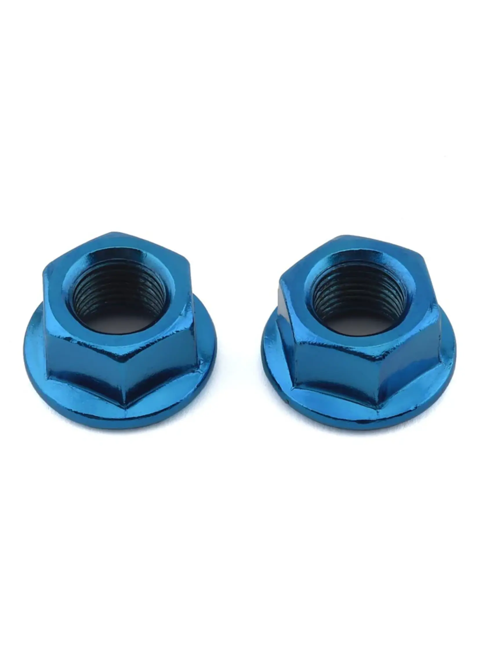 MCS MCS Axle Nuts 3/8 pk2 Trans Blue