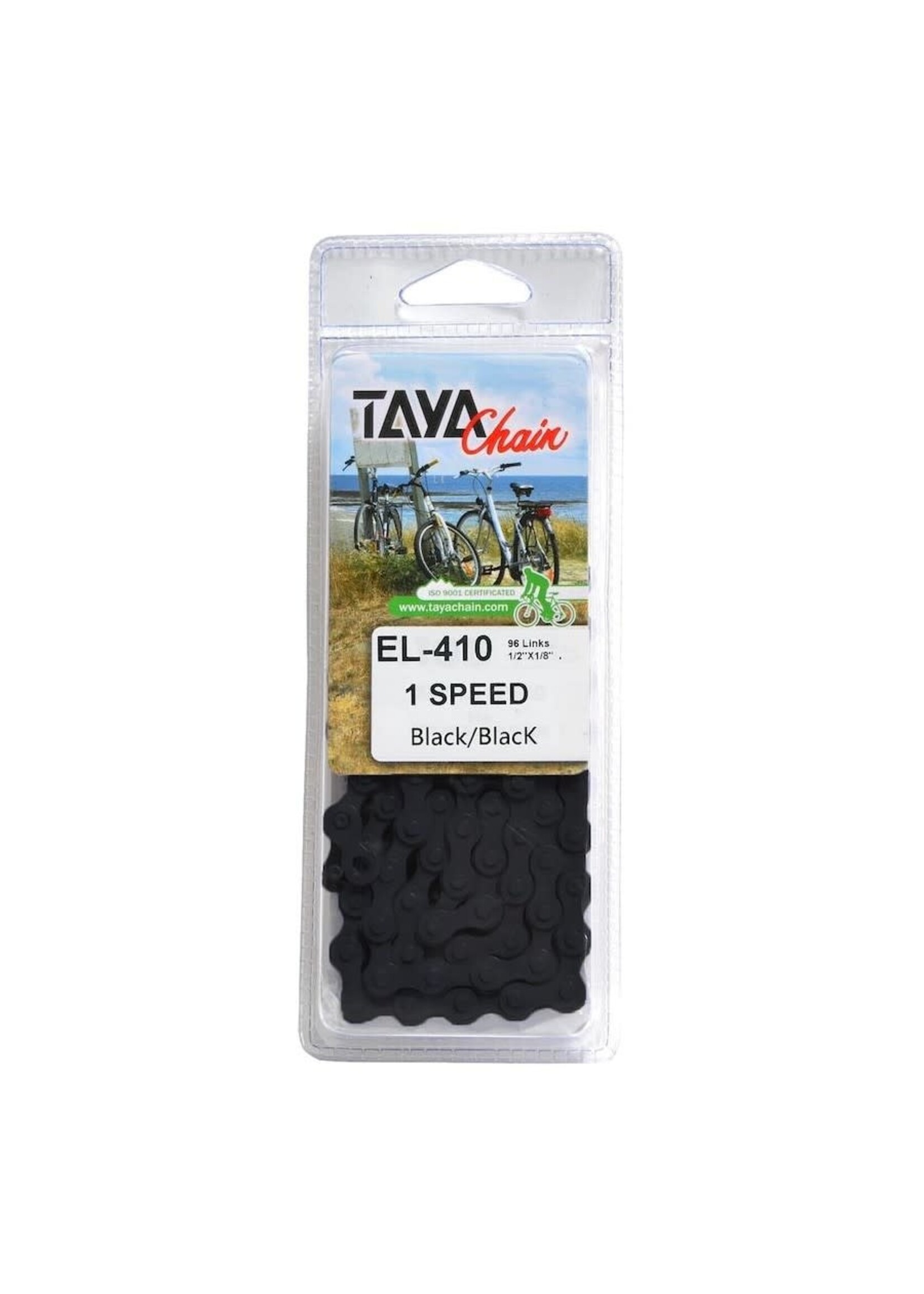 Taya TAYA Chain Single Speed 1/2 x 1/8 Black EL-410
