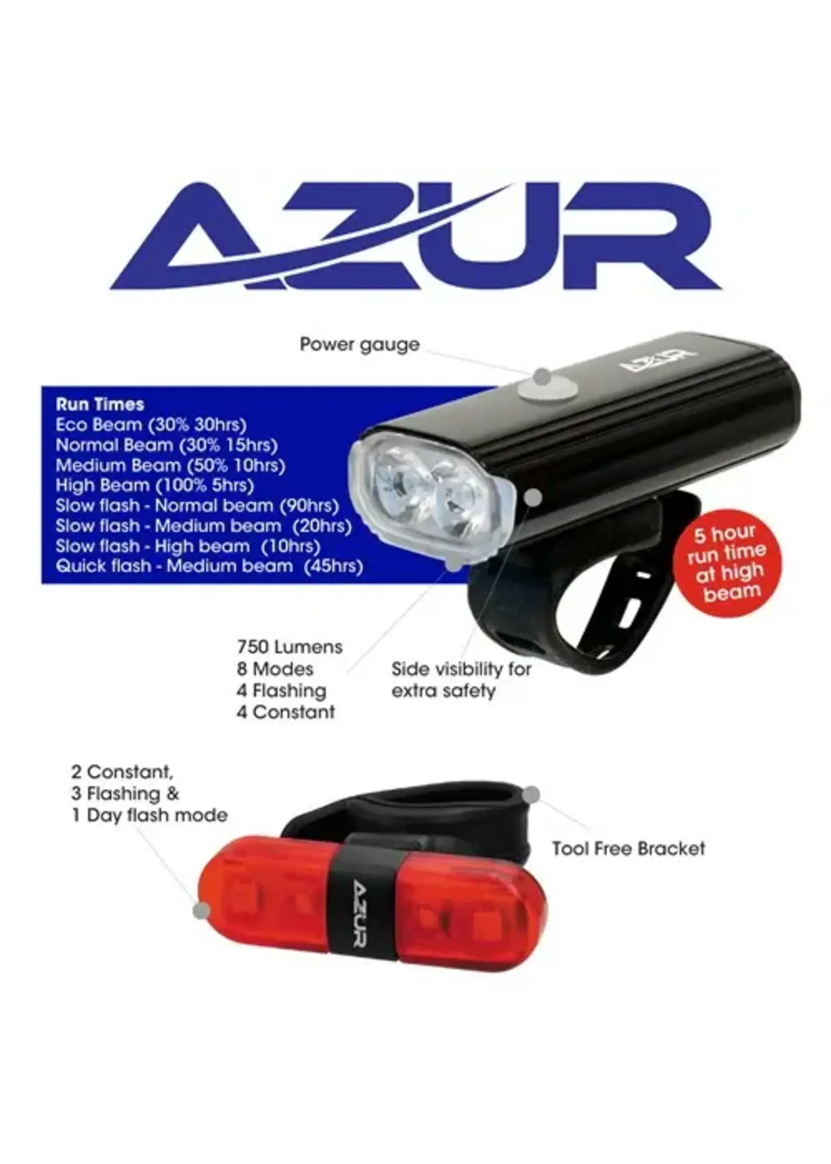 Azur AZUR Bike Lights