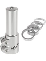 Satori SATORI Heads-Up 4   adaptor BLACK for 1 1/8 steerer tube Silver