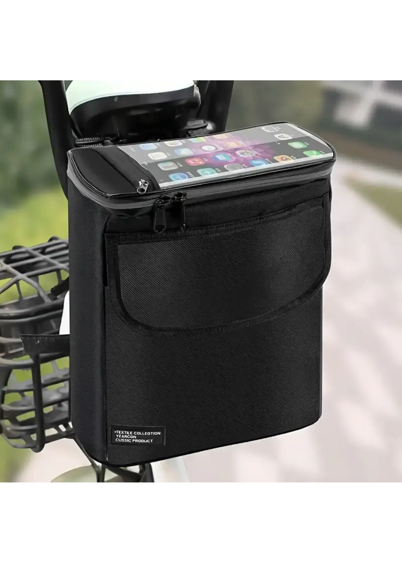 PK Cycles PK CYCLES Handlebar Pouch w/Phone Holder