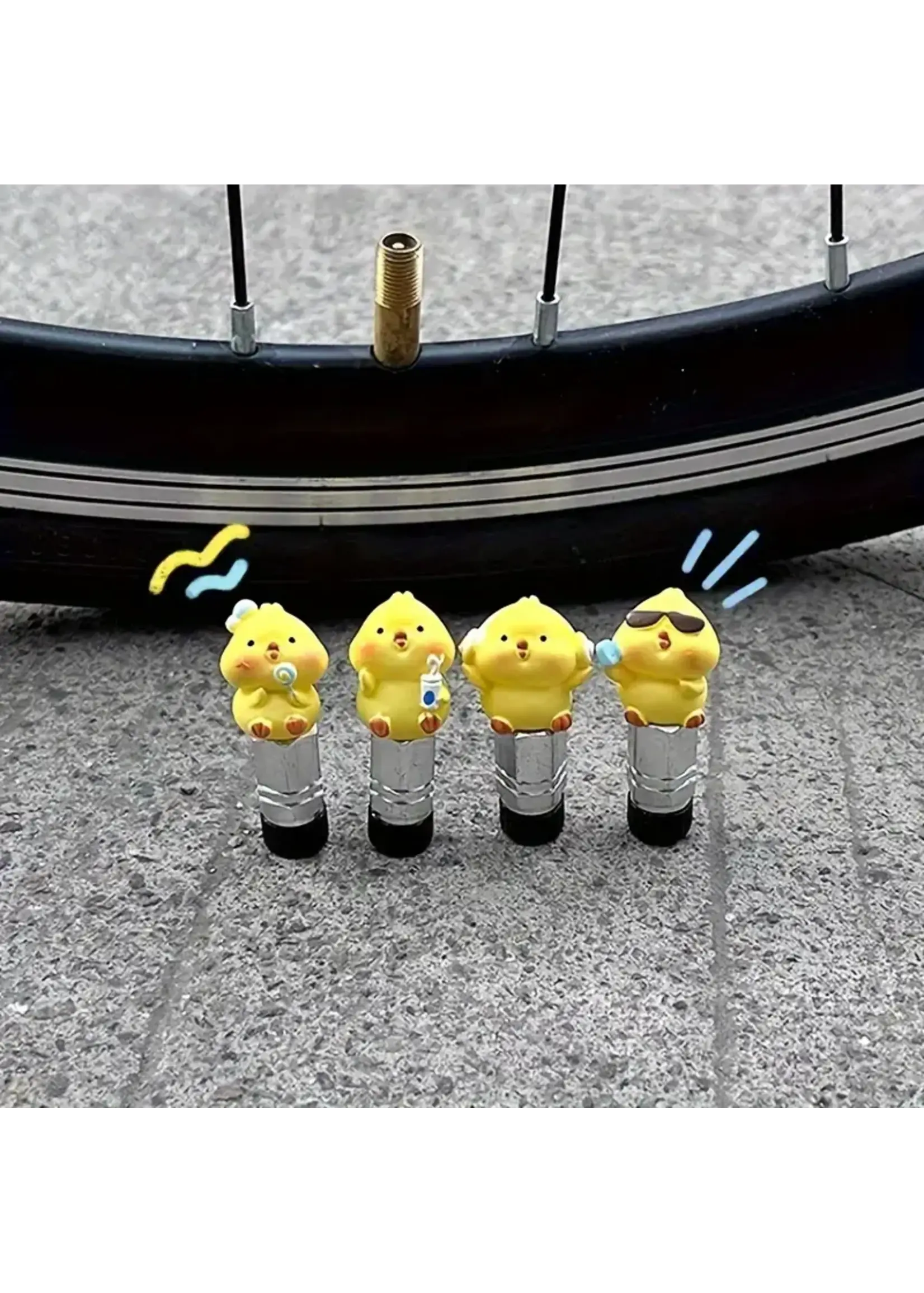 PK Cycles PK CYCLES Valve Caps Assorted (pair)