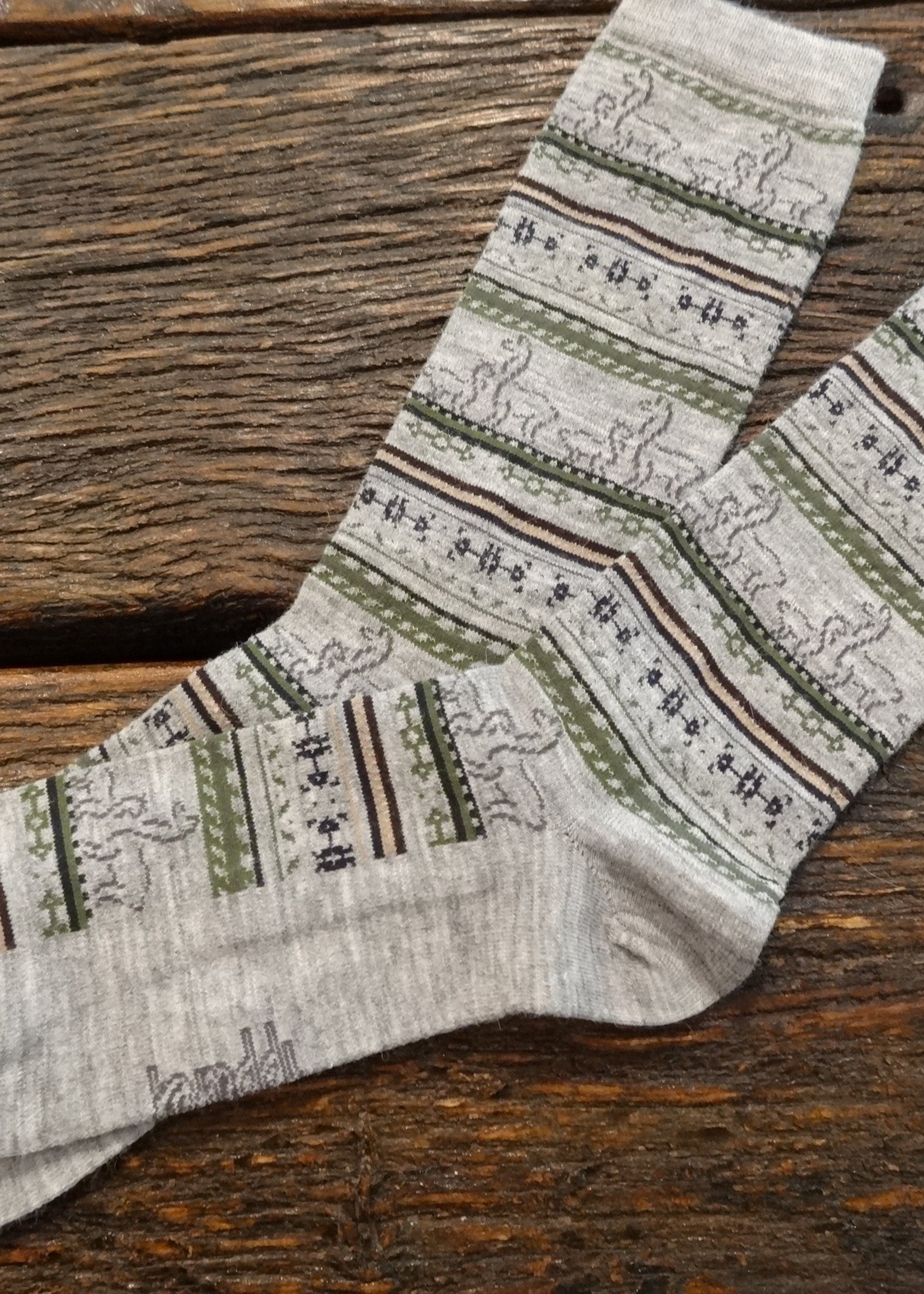 Alpaca Alpaca Print Crew Socks