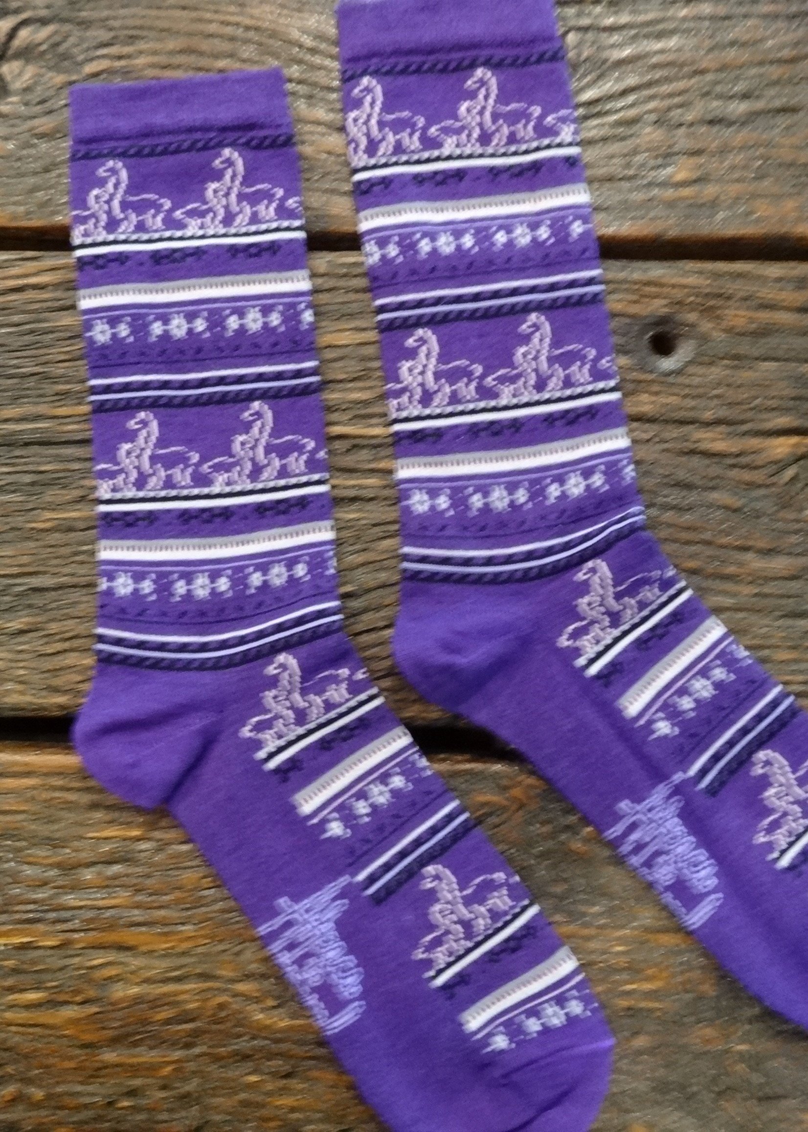 Alpaca Alpaca Print Crew Socks