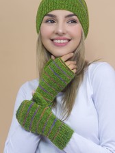 Fingerless Gloves: Pearl Alpaca Fingerless Gloves