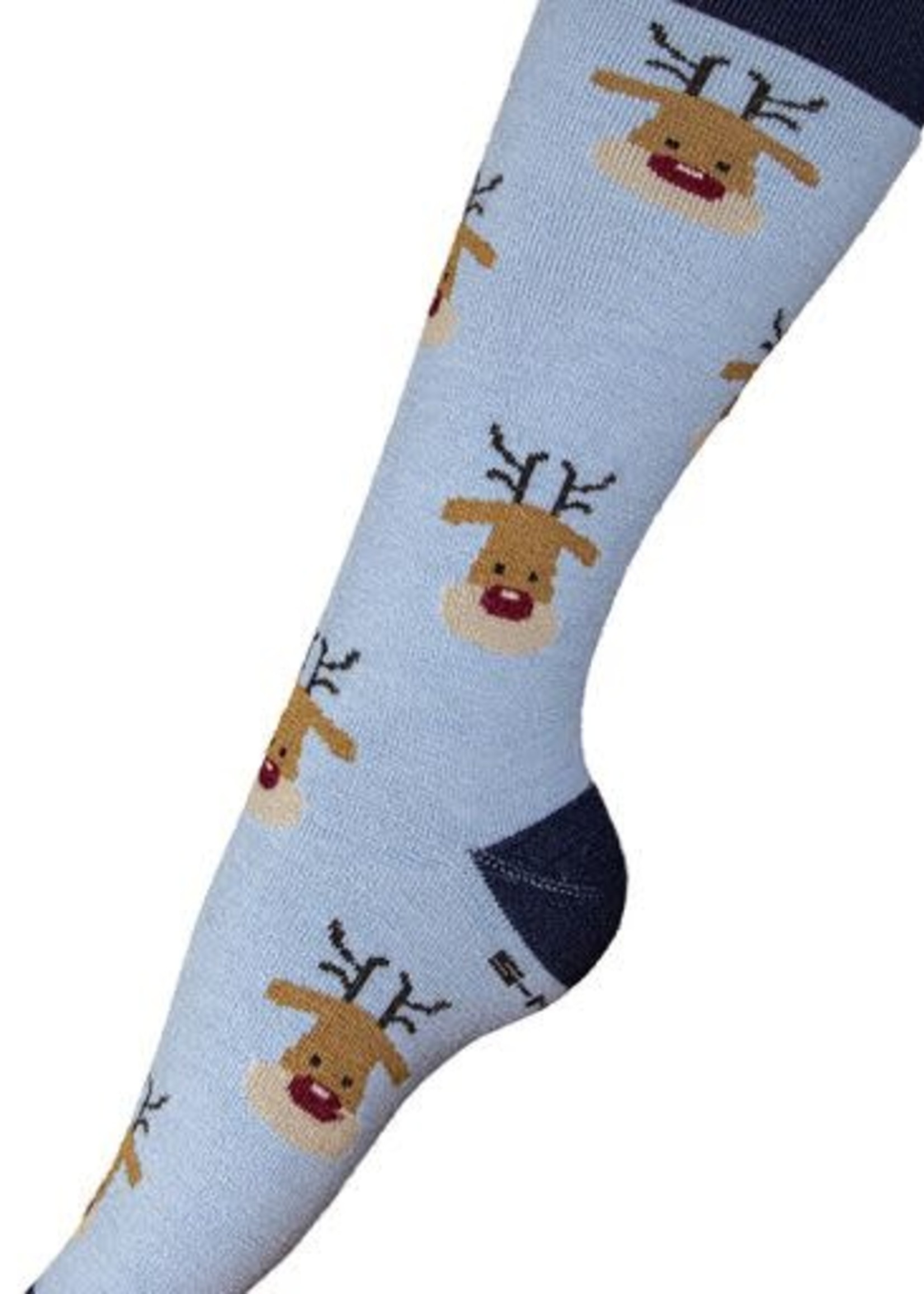 Alpaca Reindeer Holiday Crew Socks