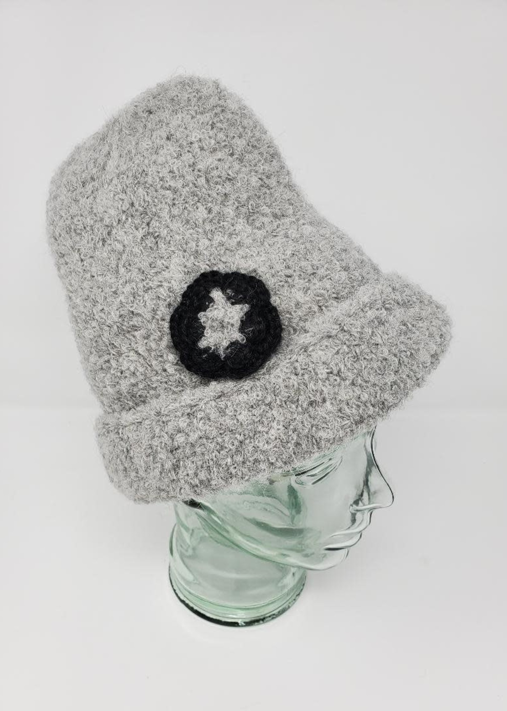 Alpaca Boucle Flower Hat