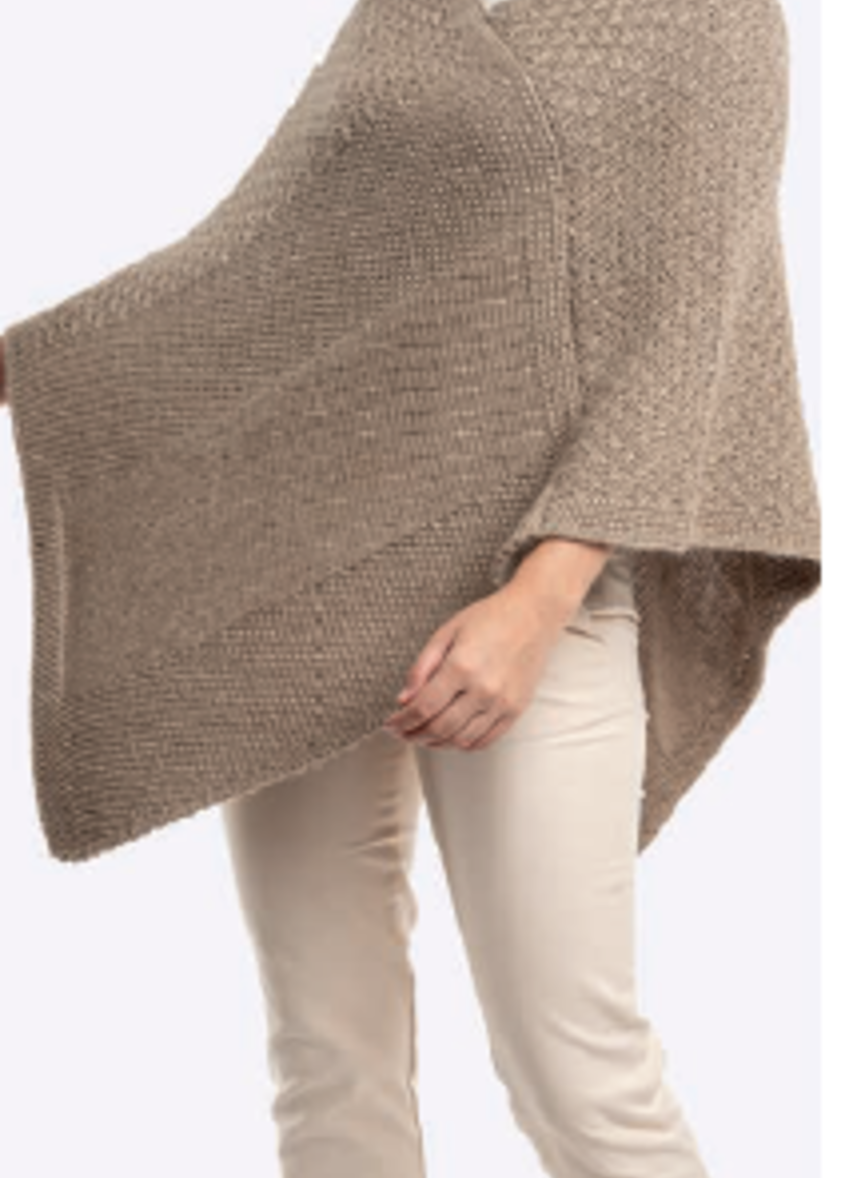 Alpaca V Neck Poncho