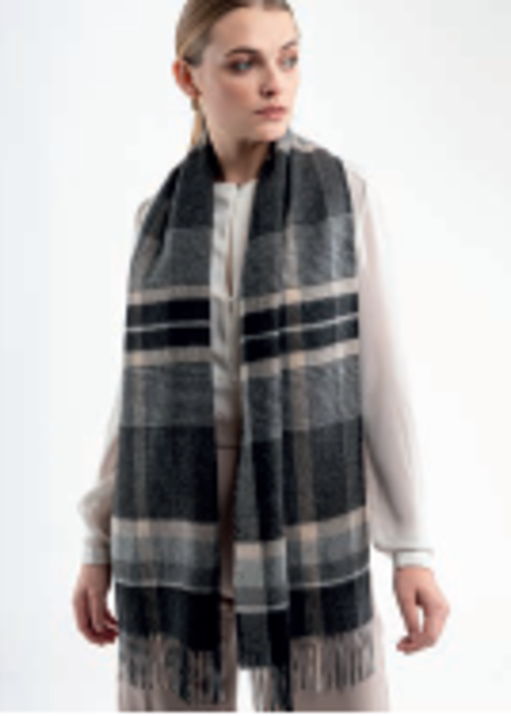 Alpaca Classic Plaid Scarf