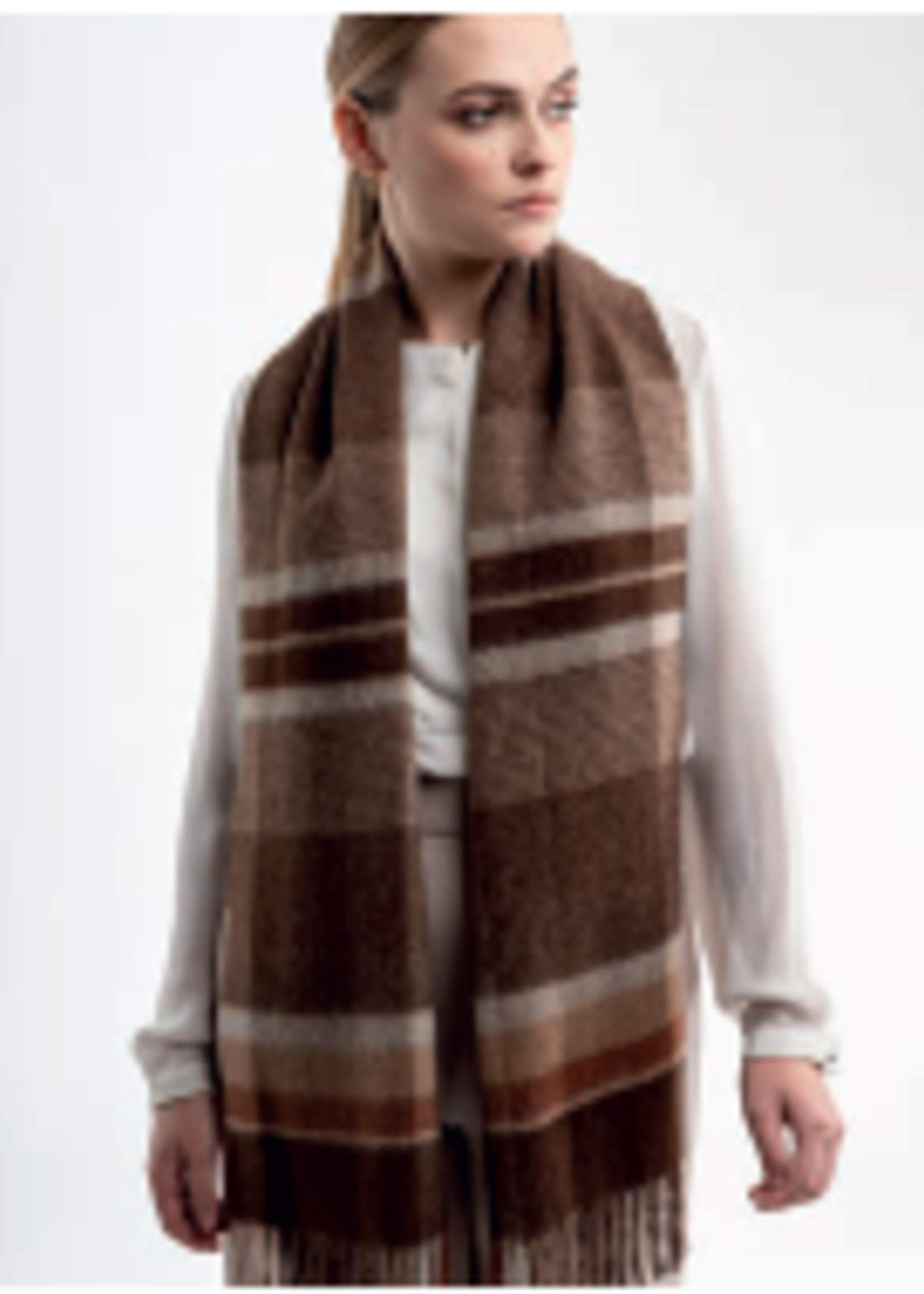 Alpaca Classic Plaid Scarf