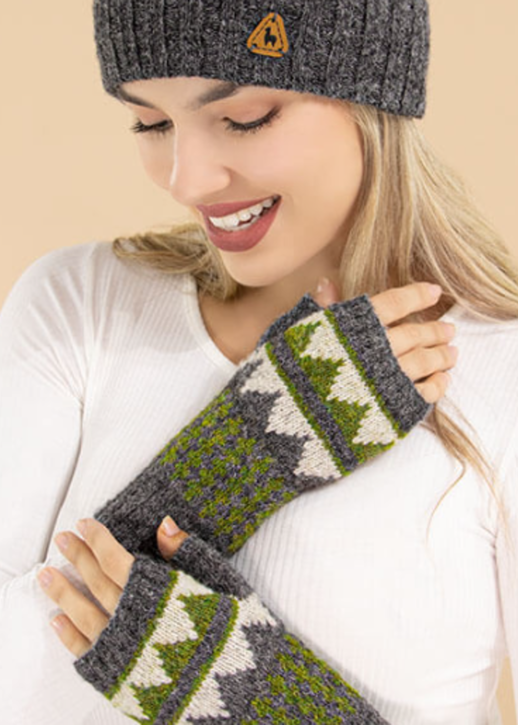 Alpaca Colette Brushed Alpaca Fingerless Gloves