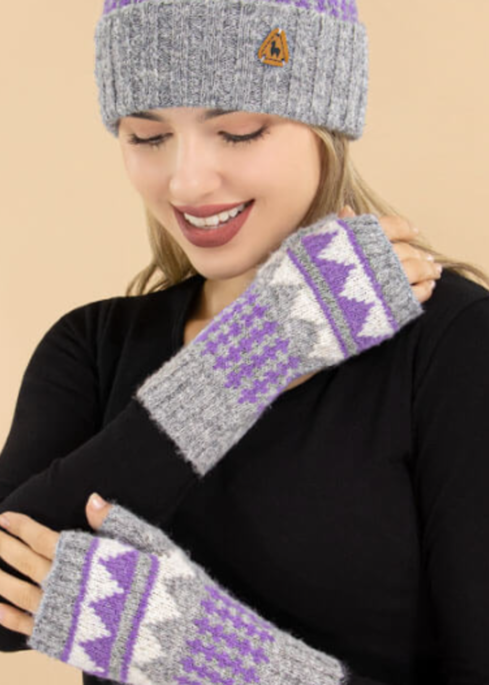 Alpaca Colette Brushed Alpaca Fingerless Gloves