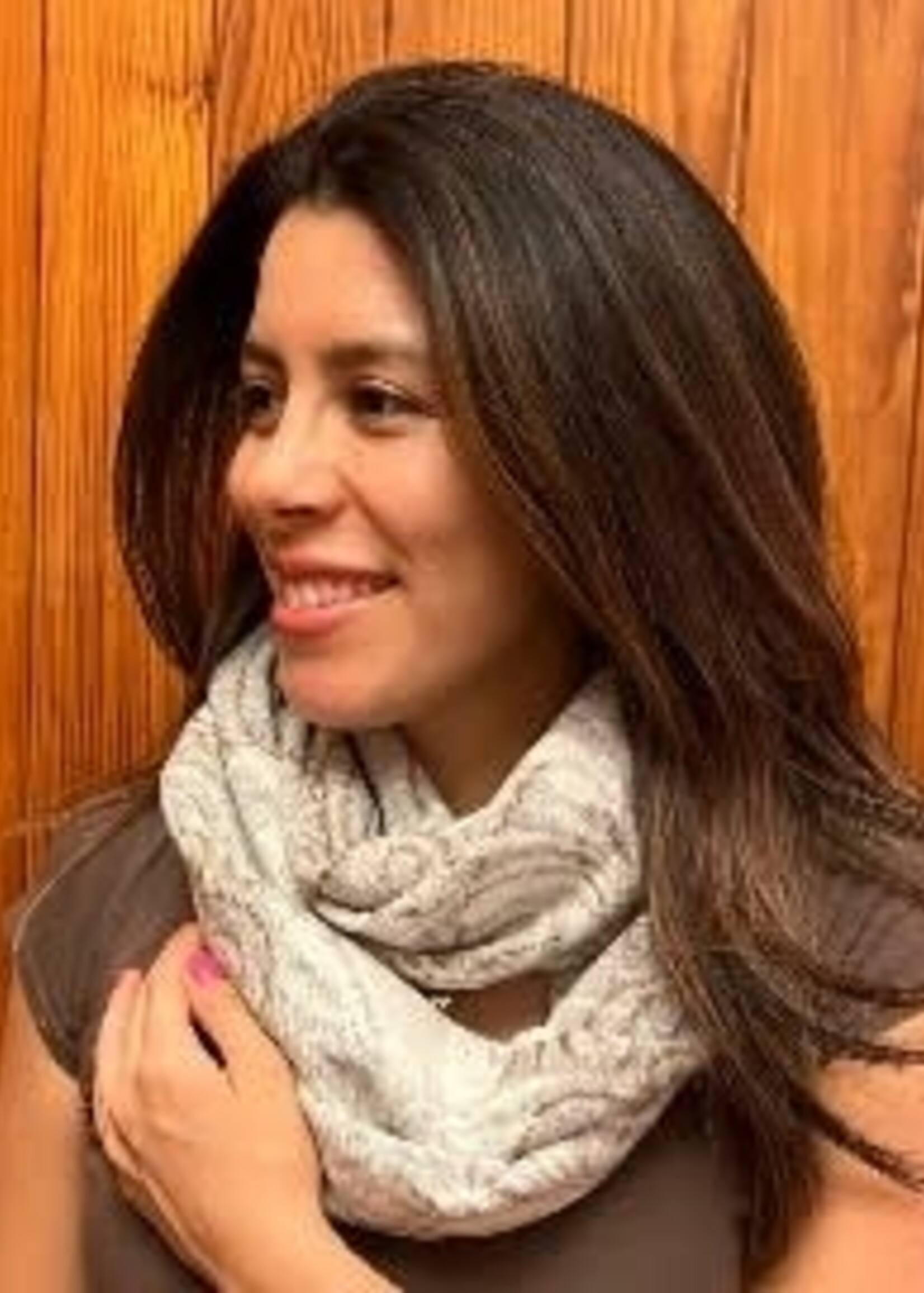 Alpaca Golden Flowers Infinity Scarf