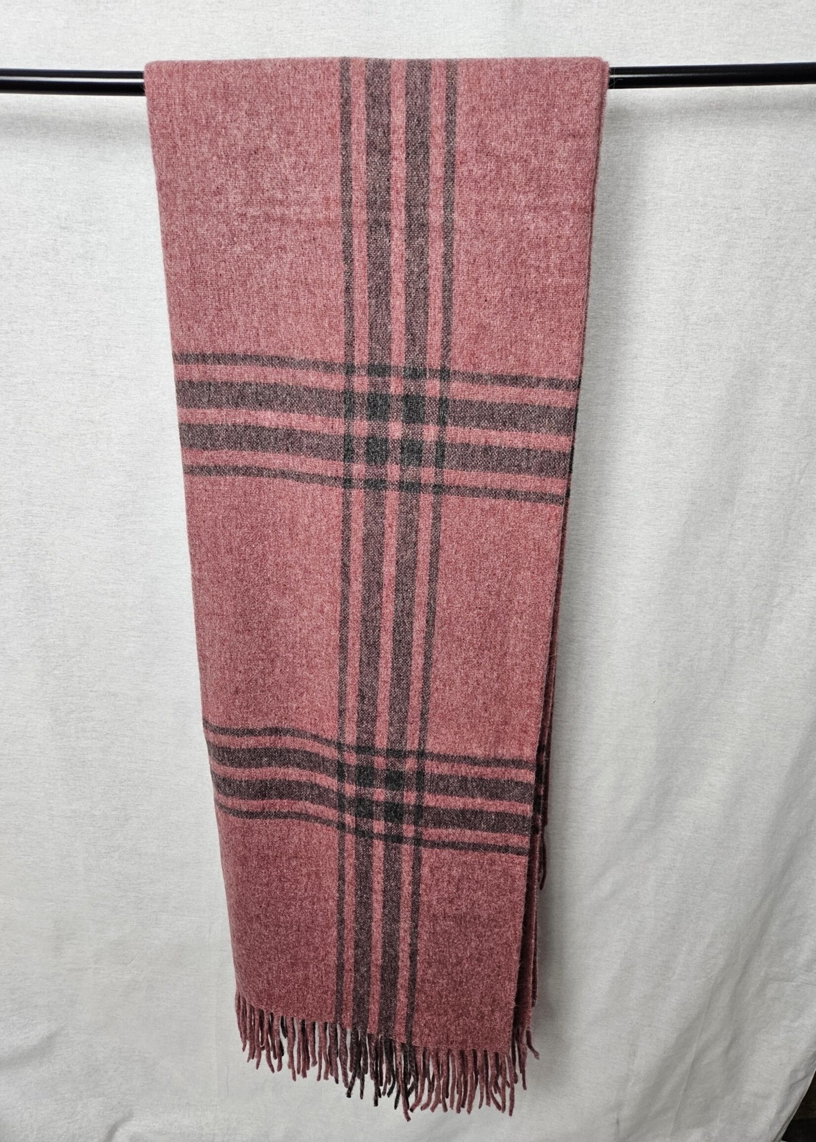 Alpaca Double Striped Blanket