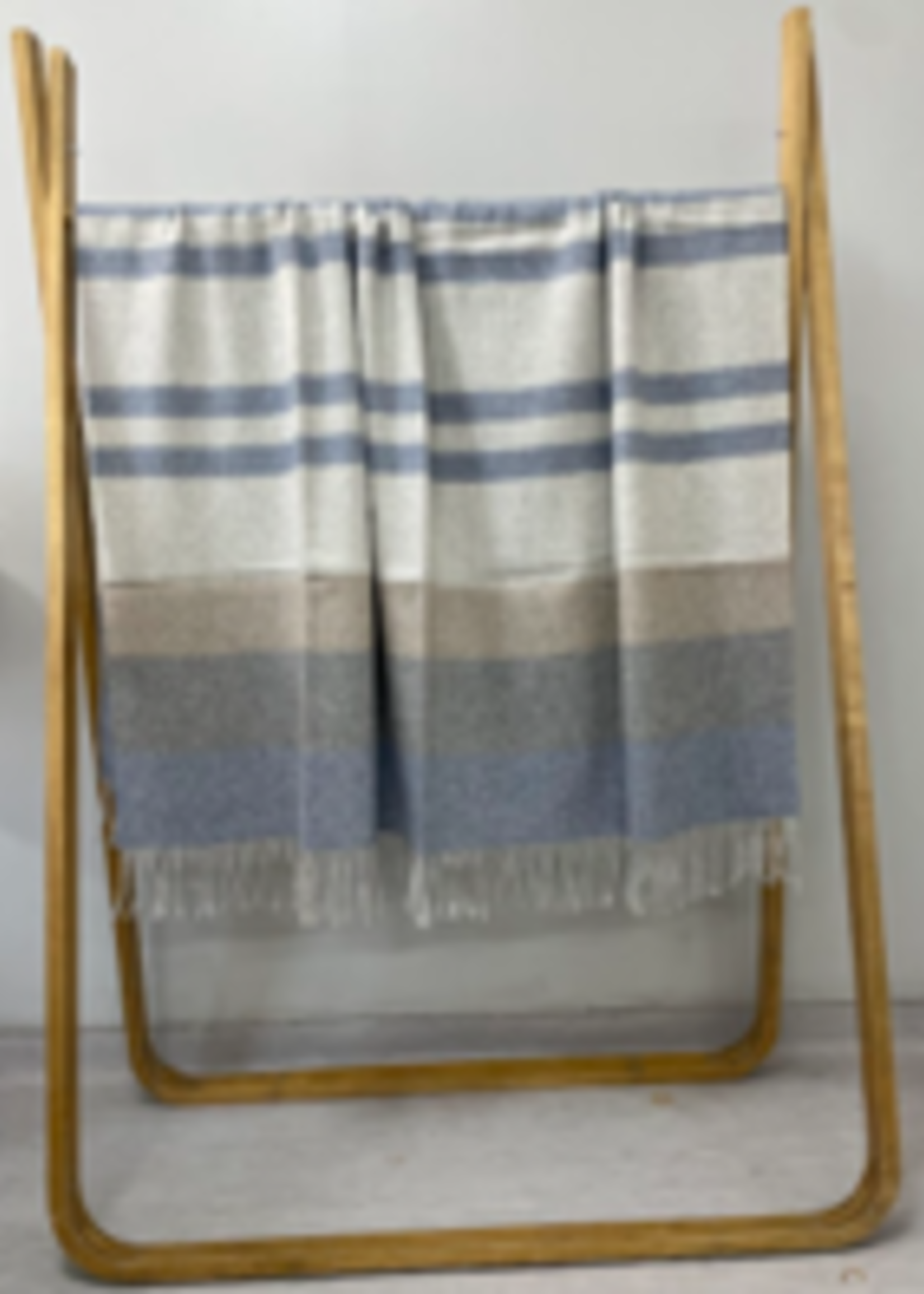Alpaca Hatch Striped Blanket
