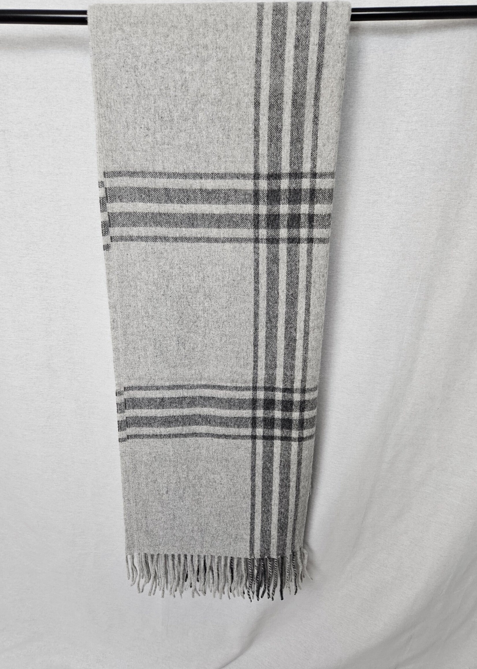Alpaca Double Striped Blanket