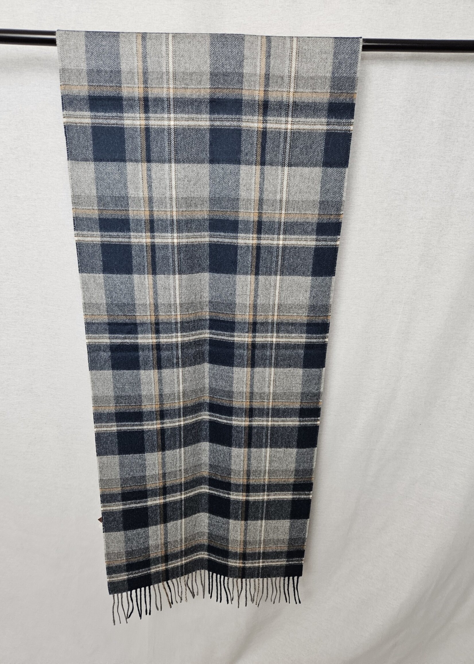 Alpaca Oversized Plaid Scarf