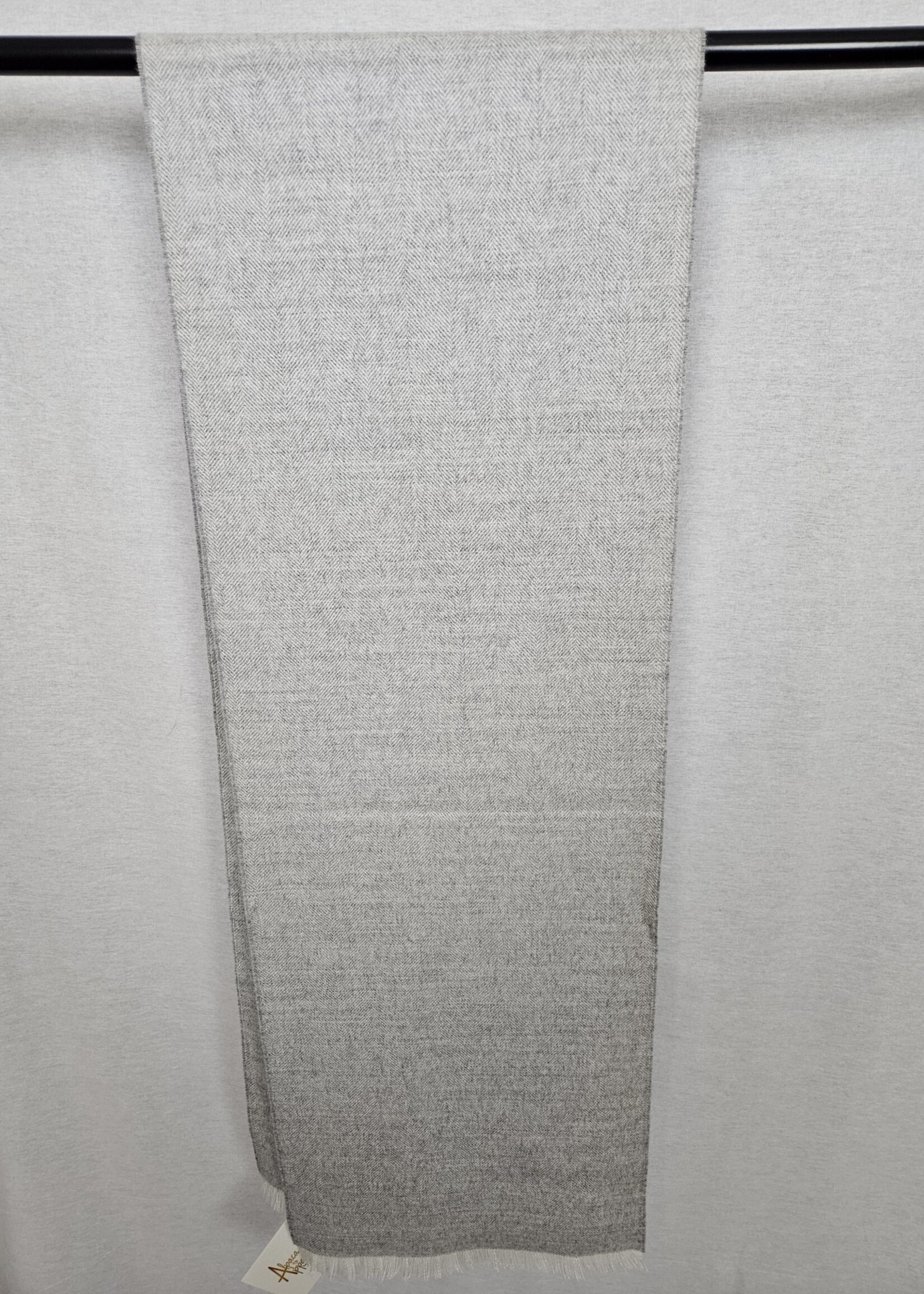 Alpaca Royal Alpaca Herringbone Eyelash Fringe Scarf