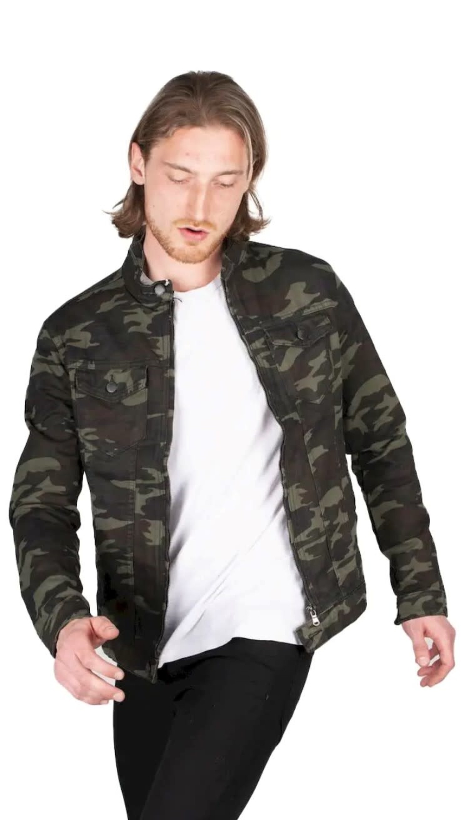 Remo Relaxed Fit Camouflage Jacket Brown | ALLSAINTS US