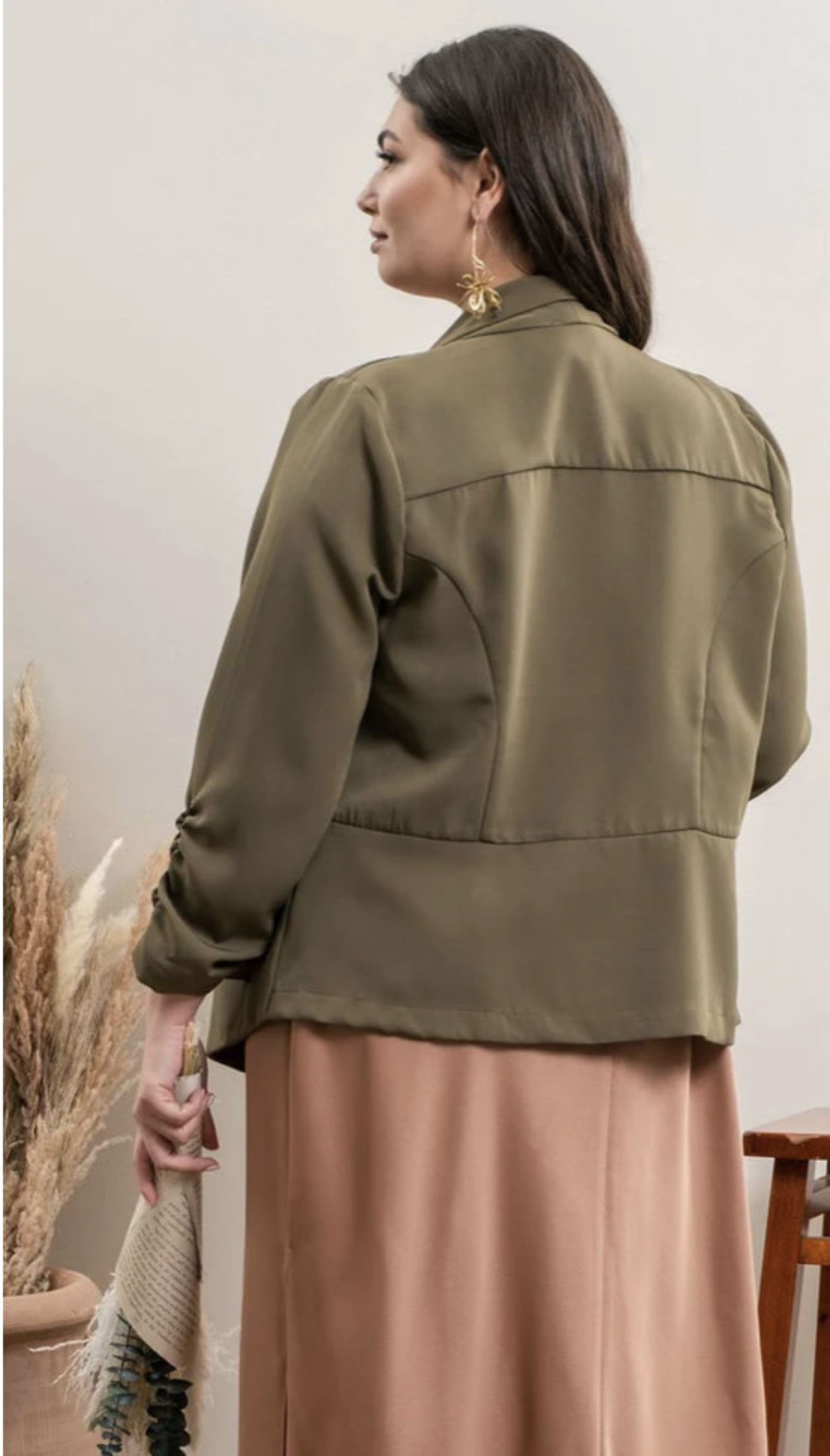 Reina drape front jacket - The Dreams Boutique