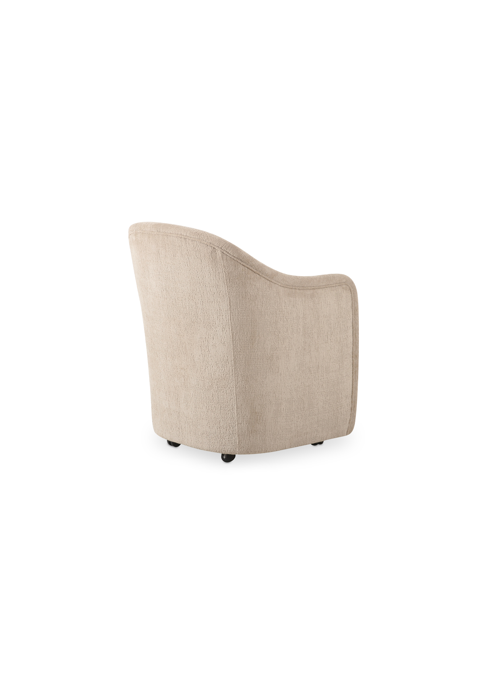 Drava Rolling DIning Chair -  Beige