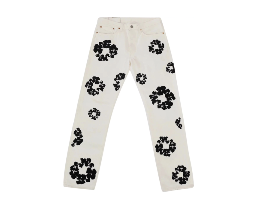 LEVI X DENIM TEARS THE COTTON WREATH INVERTED JEAN 'WHITE' SZ W38