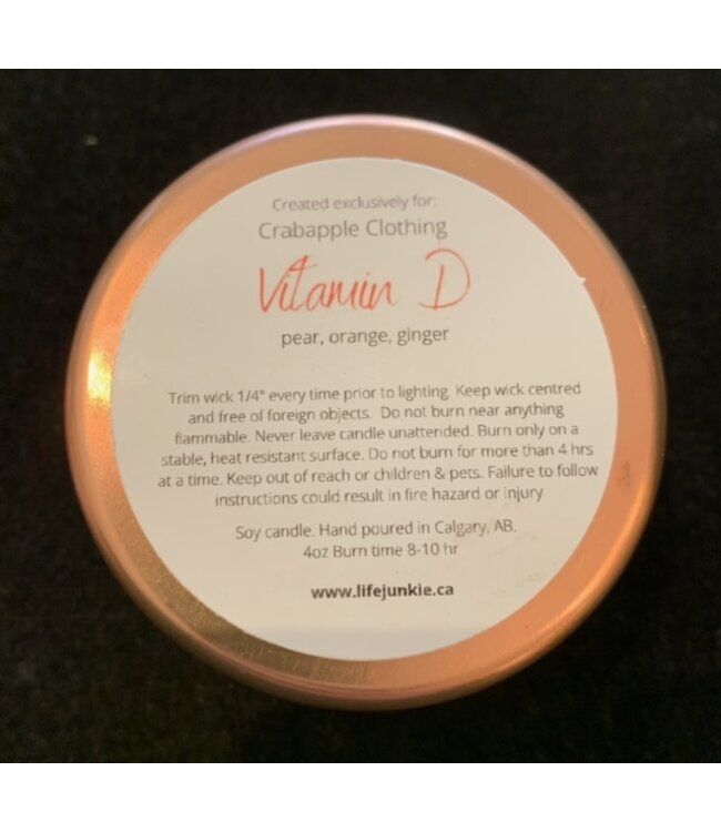 Crabapple Vitamin D 4oz candle