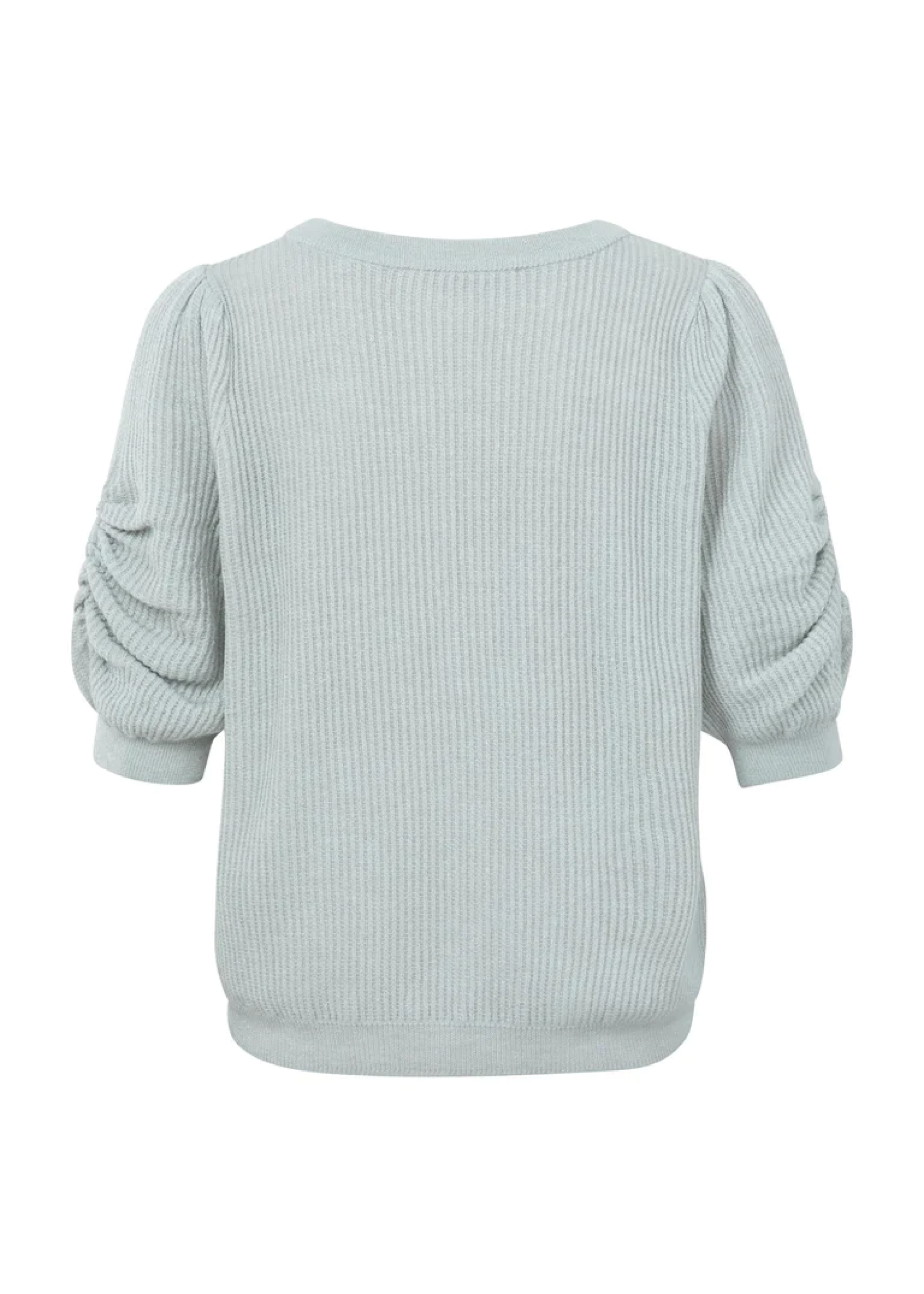Yaya Yaya sweater w/lurex yarn & puff sleeve 1000113