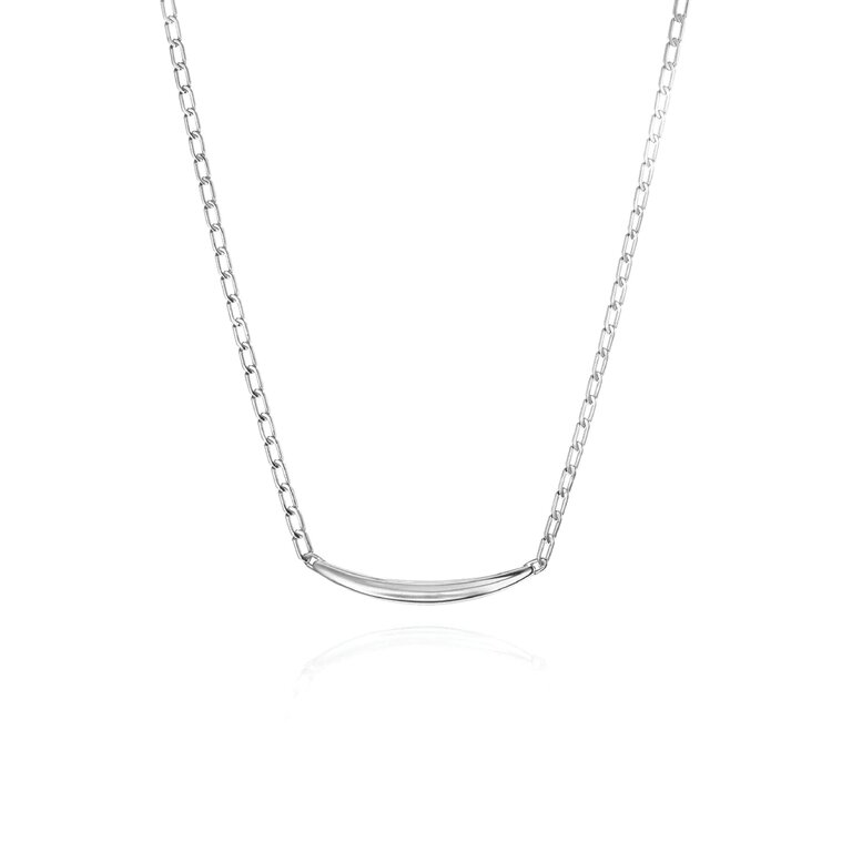 Jenny Bird Willa slim necklace silver JB1169-HPS
