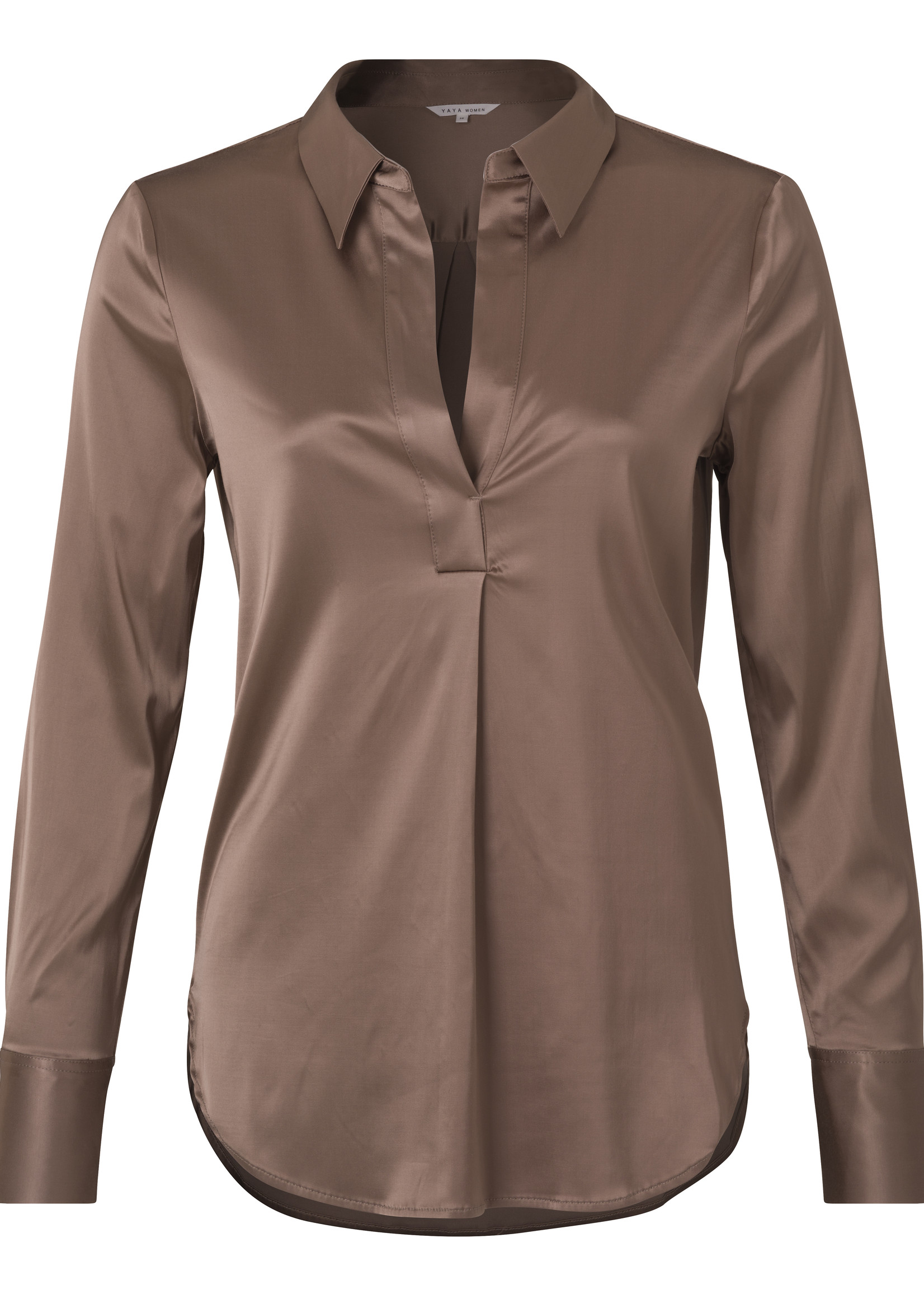 Yaya Yaya satin long sleeve blouse 1701033