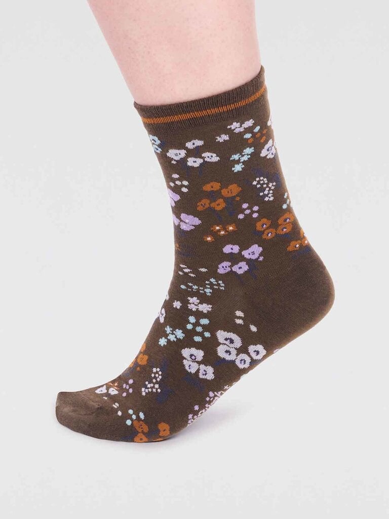 Thought Thought Laney floral socks SPW796