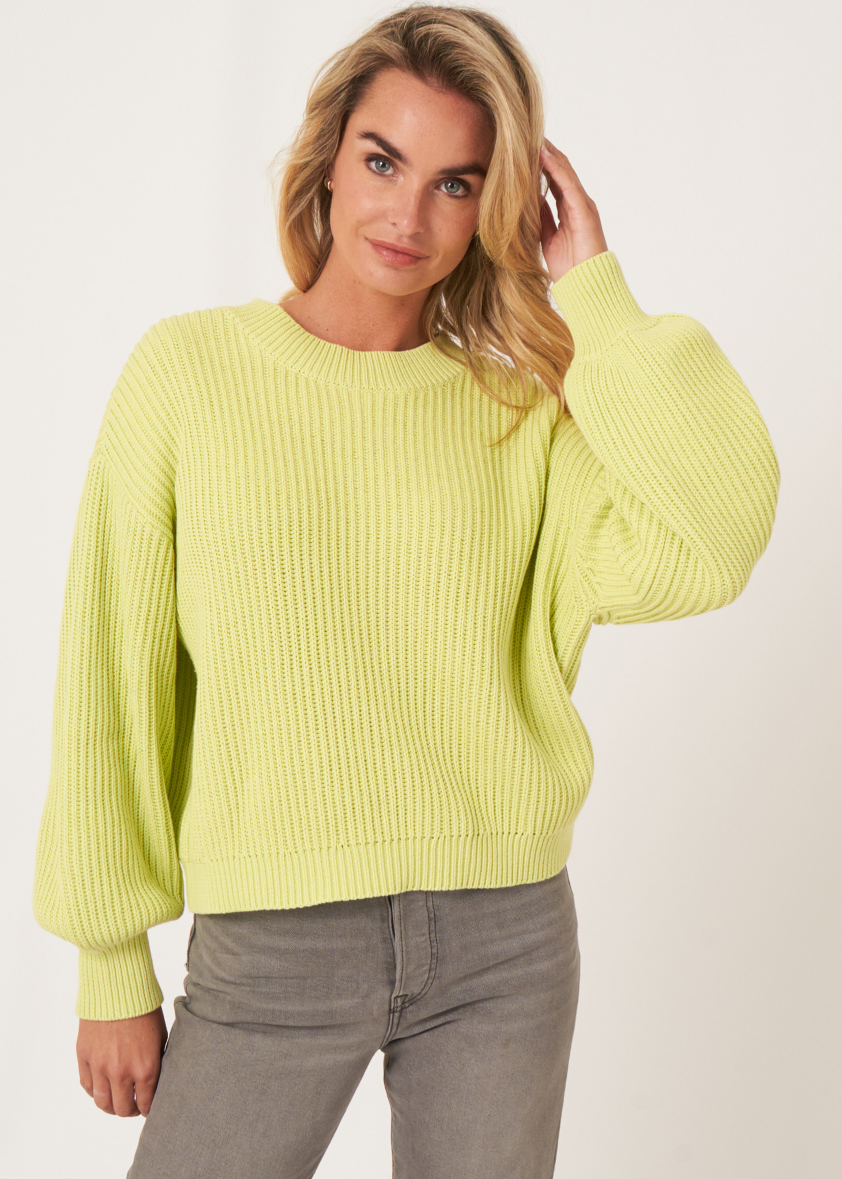 Repeat Repeat cotton knit pullover 400882