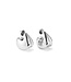 Jenny Bird Nouveaux puff earring silver