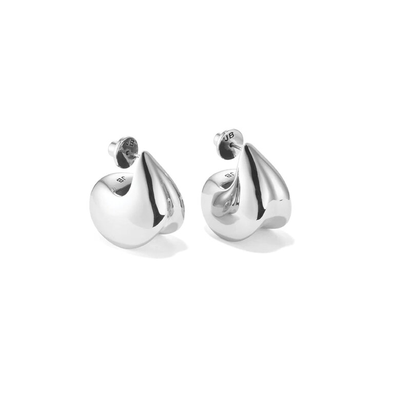 Jenny Bird Nouveaux puff earring silver JB3248-HPS