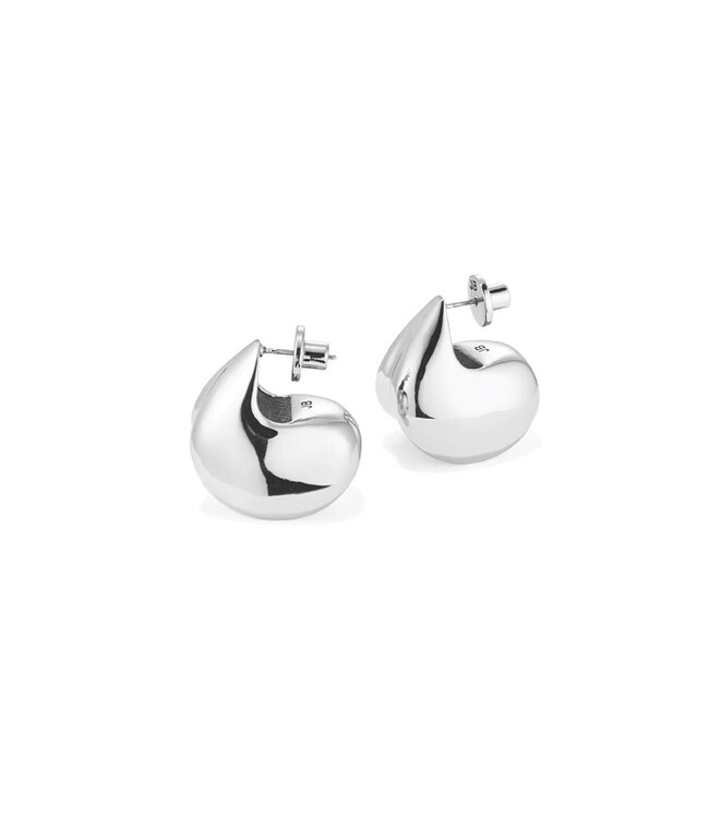 Jenny Bird Nouveaux puff earring silver