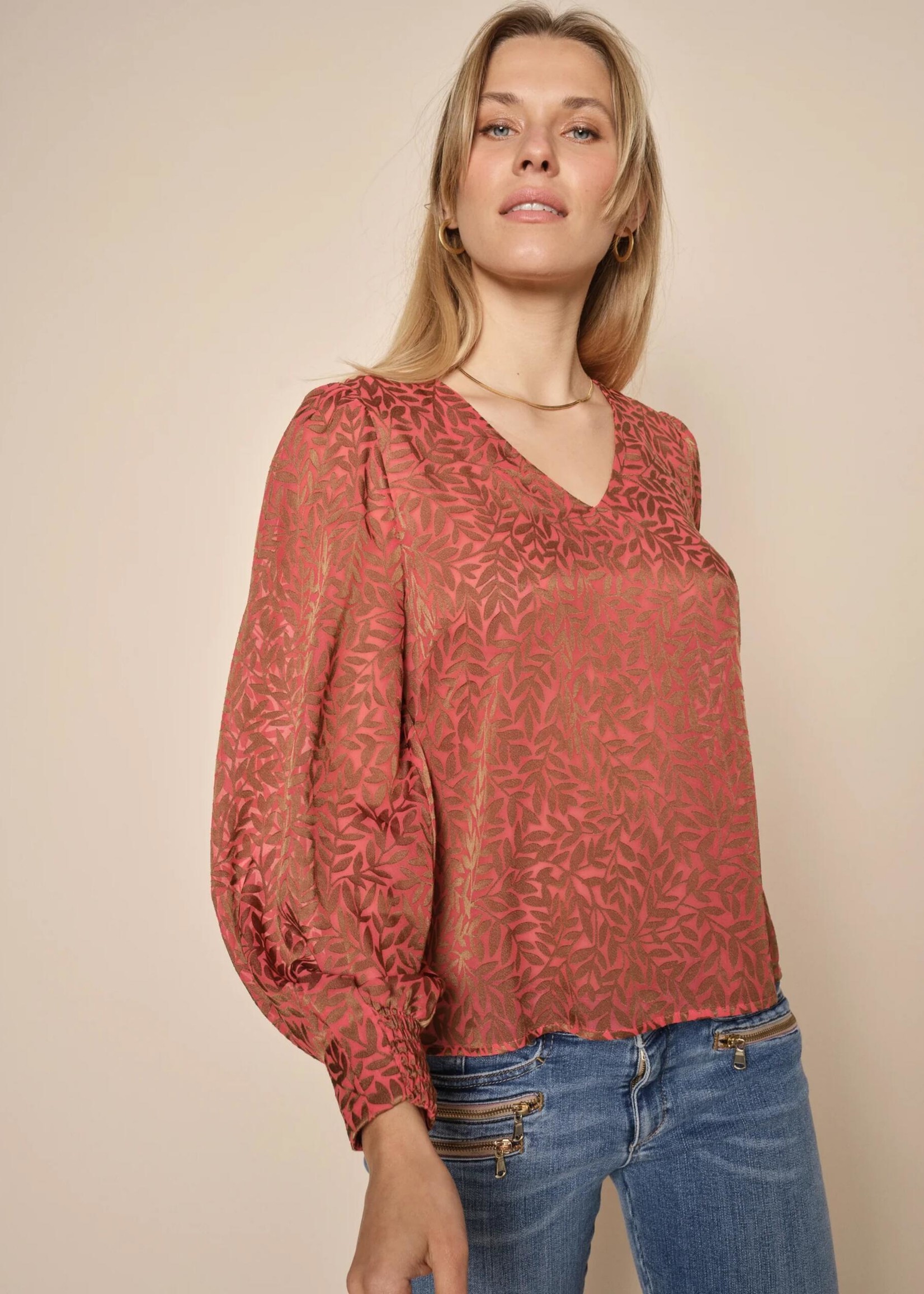 Mos Mosh Peytin Valencia blouse 150110 - Crabapple Clothing Company