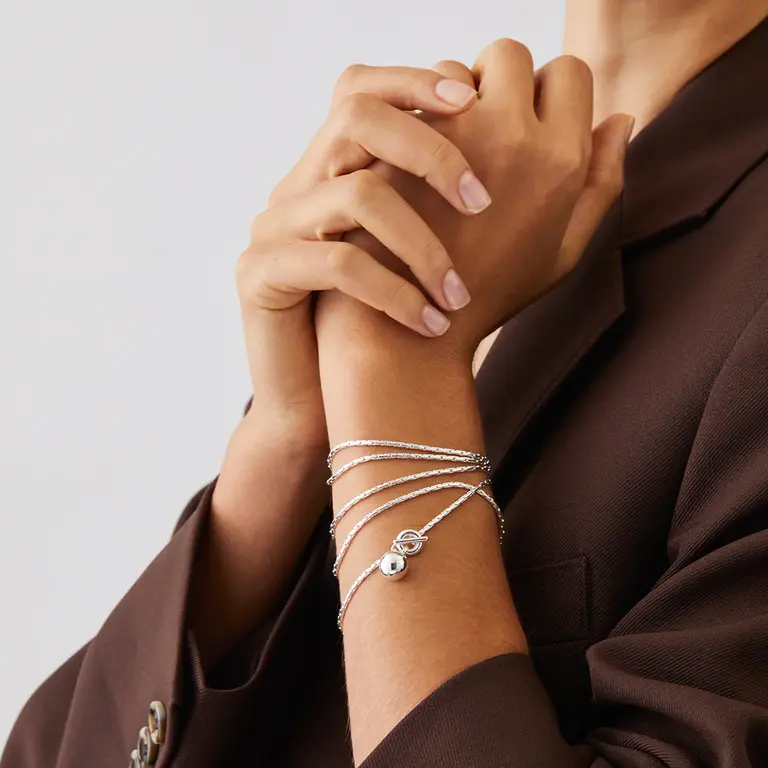 Jenny Bird Jenny Bird Constance wrap silver JB1208-HPS