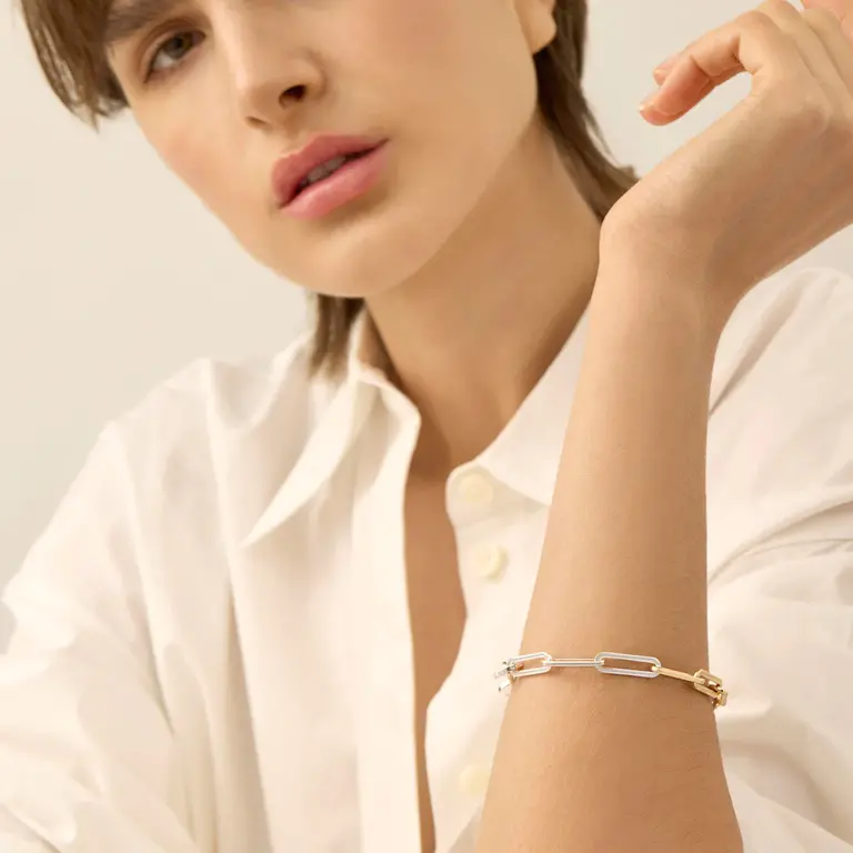 Jenny Bird Jenny Bird Andi Slim Bracelet two tone JB2089-TT