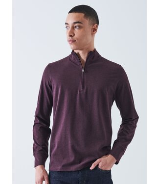 Patrick Assaraf Men's ls pima cotton 1/4 zip