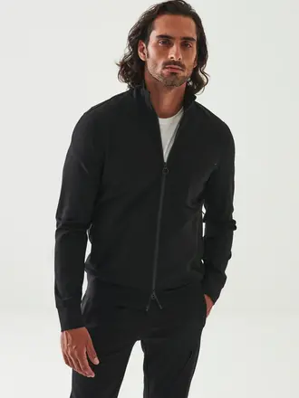Patrick Assaraf Men's pocket zipper jacket