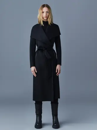 Mackage Mai belted light wool coat