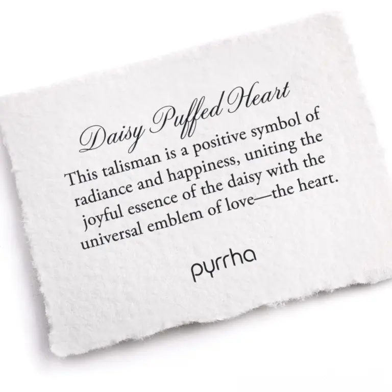 Pyrrha Pyrrha Daisy large puffed heart 20" N3102-CHRCO60-20