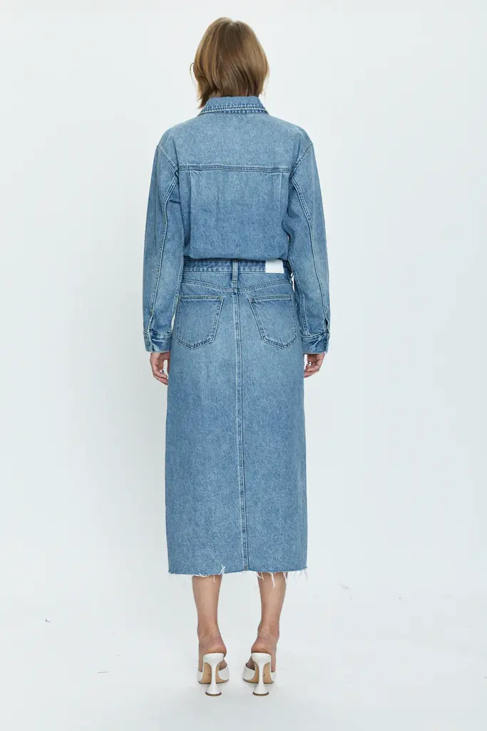 Pistola Pistola Amira denim midi dress P00071107DC