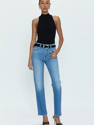 Pistola Drew mid rise straight leg jean