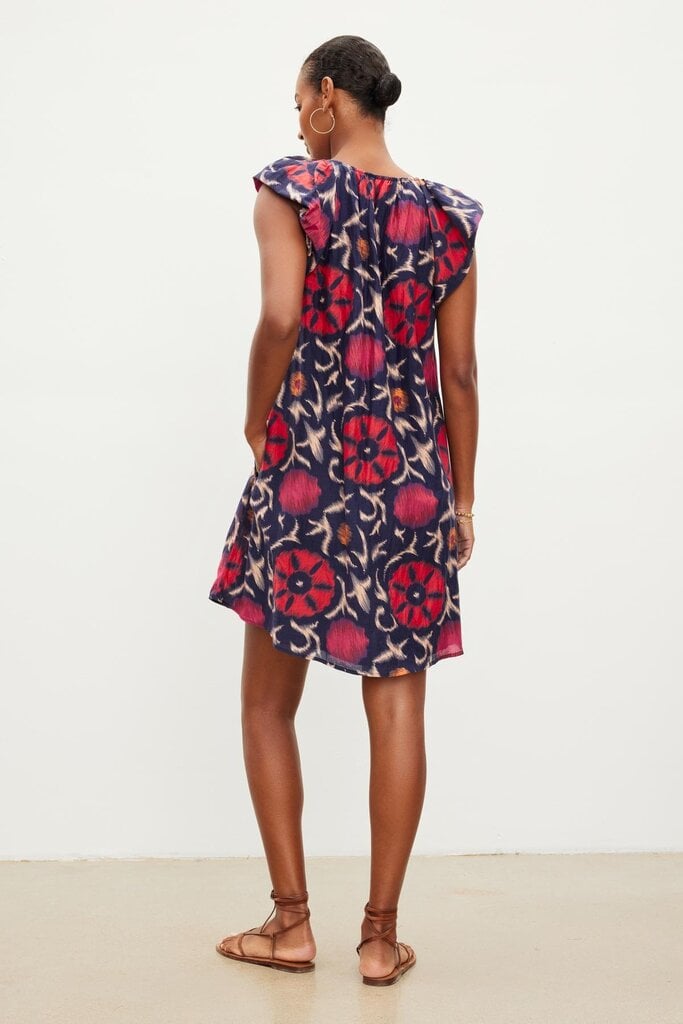 Velvet Velvet Jenna printed silk cotton dress